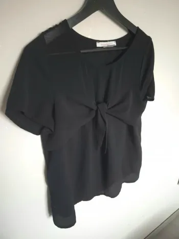 blouse noire noeud mademoiselle la redoute taille 38