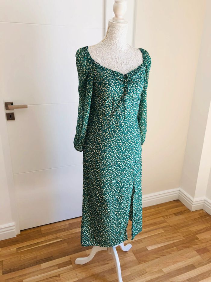 Robe d’été verte neuve Zara taille M/L - photo numéro 2