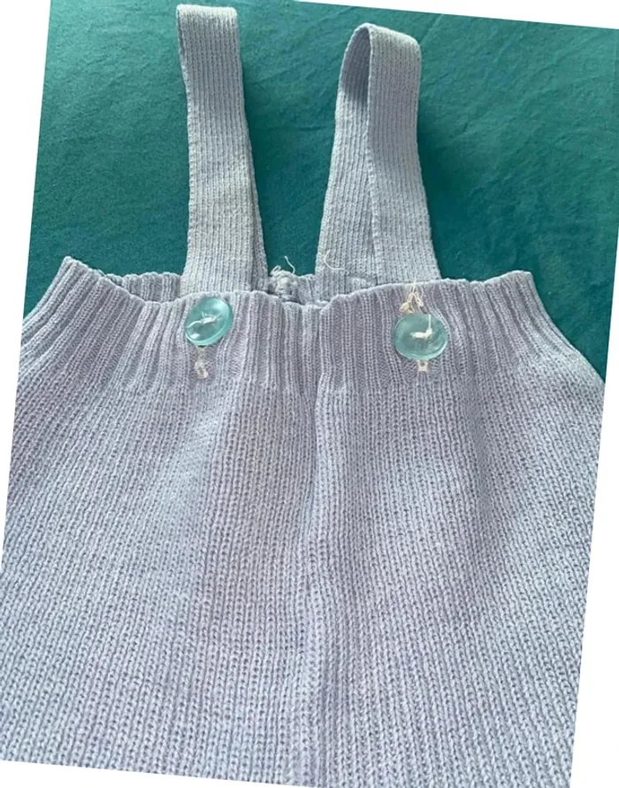 Salopette en laine vintage mixte 12 mois - photo numéro 3