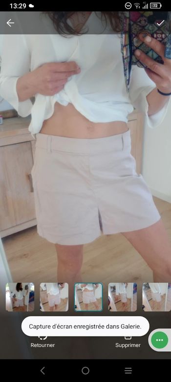 Short femme 40 beige rosé c71