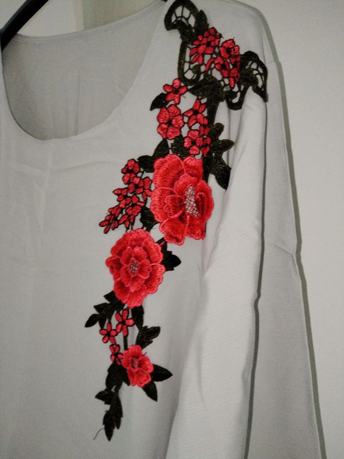 Robe abaya avec grand voile grise - photo numéro 3