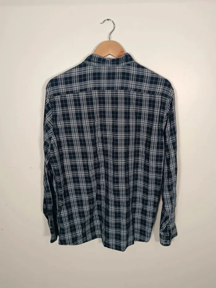 C2 chemise carreaux marine Armand Thierry L - photo numéro 2