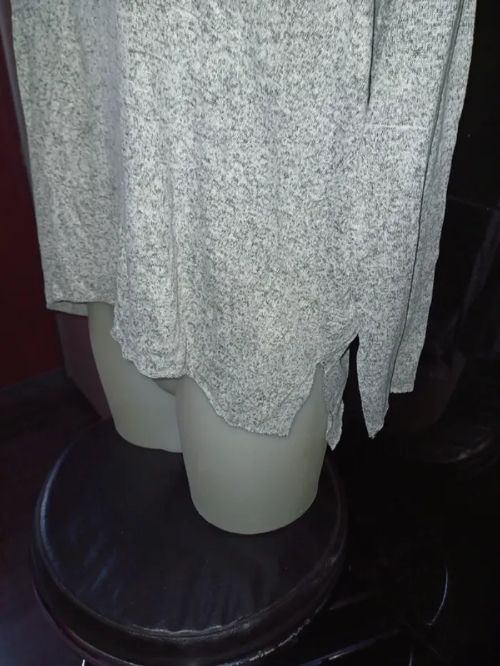 Pull gris chiné taille S - photo numéro 3