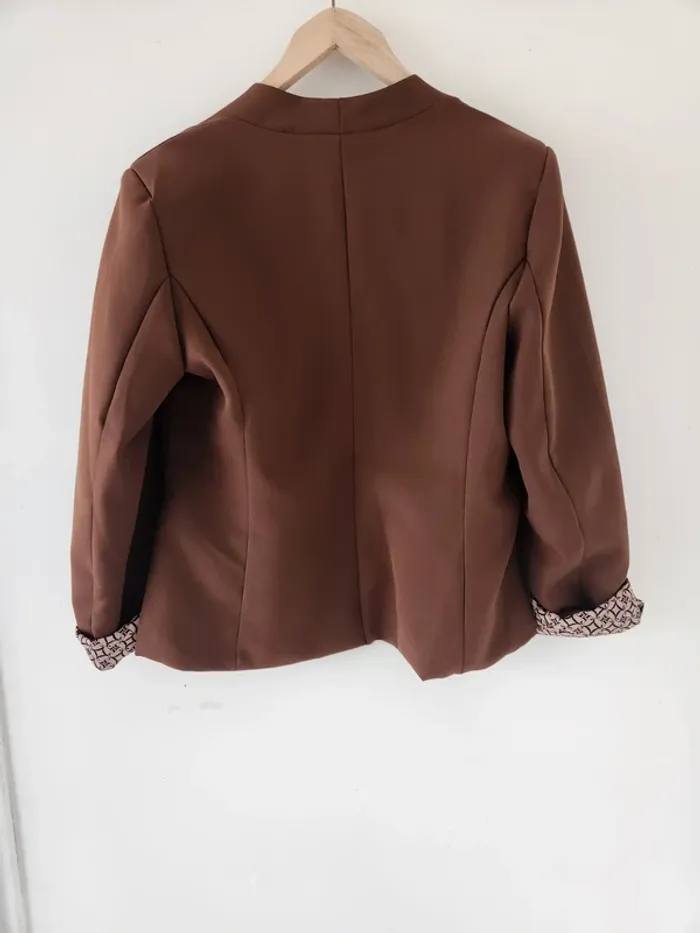 Veste tailleur camel – Jade & Me – Taille XXL - photo numéro 6