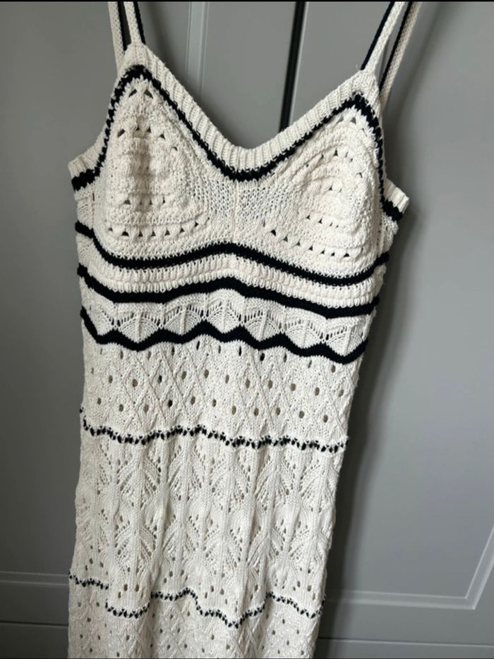Robe longue crochet Zara - photo numéro 2