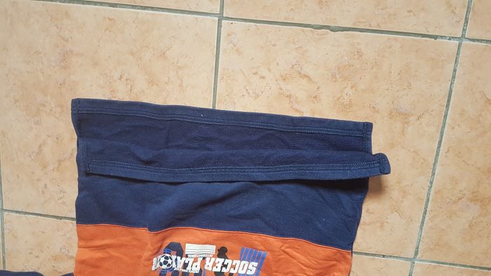 Sweat polaire garçon 12 ans bleu et orange - photo numéro 5