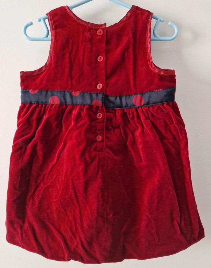 Robe en velours rouge Sergent Major 12M (BE avec défaut) - photo numéro 7