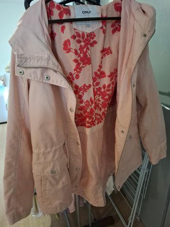 Veste printaniere mi-saison parka rose clair Only taille XL