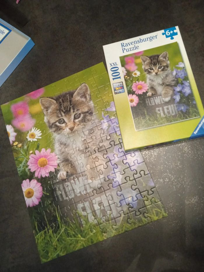 Puzzle ravensburger 100 pièces chat