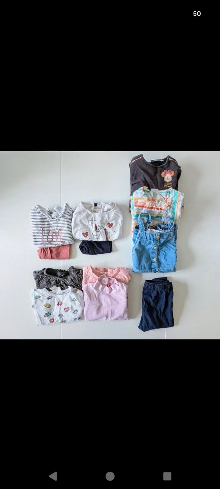Lot vêtements fille 18 mois