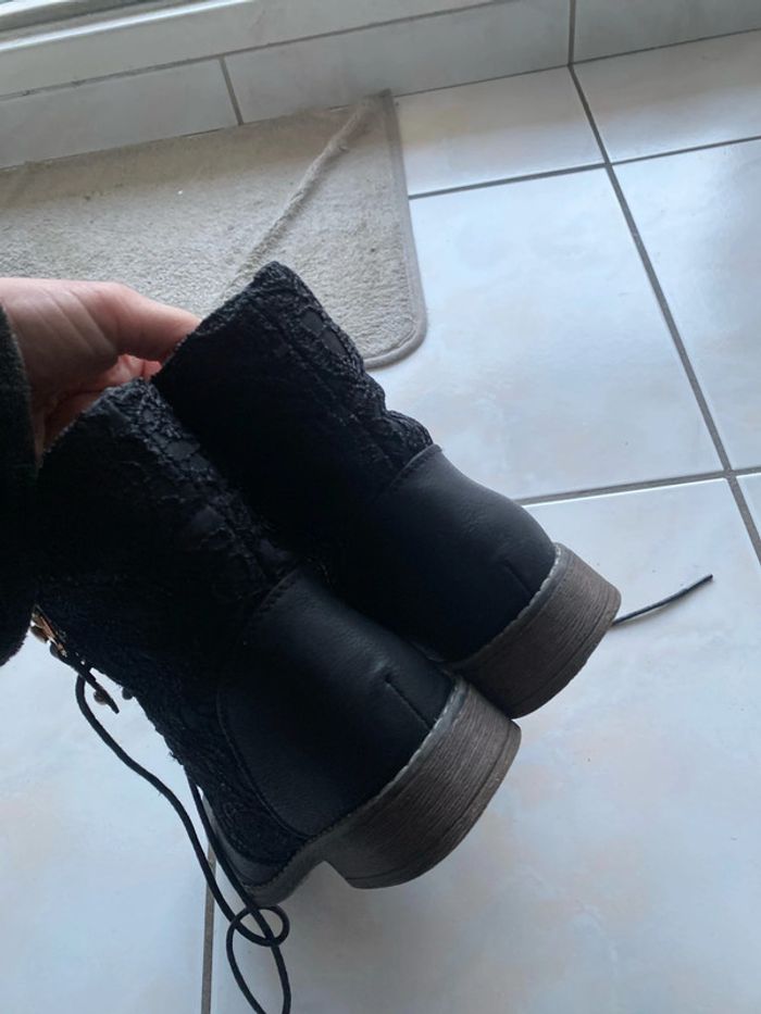 Bottines noires, taille - photo numéro 2