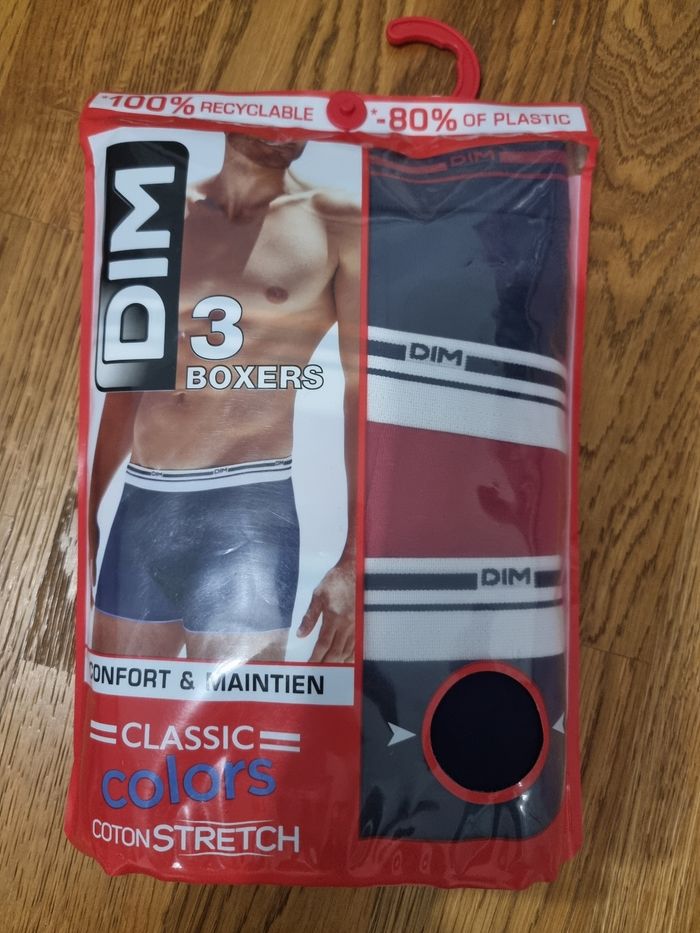 3 boxers DIM taille XL