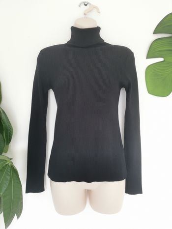 Pull / Sous-pull col roulé côtelé noir Shein Taille M