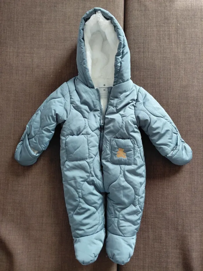 Combinaison pilote bleue 3 mois Lulu Castagnette