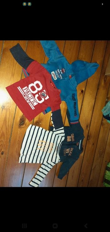 Lot gilet et pull 3 mois 60 cm