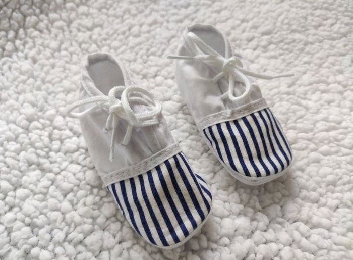 Chaussons marinière bébé