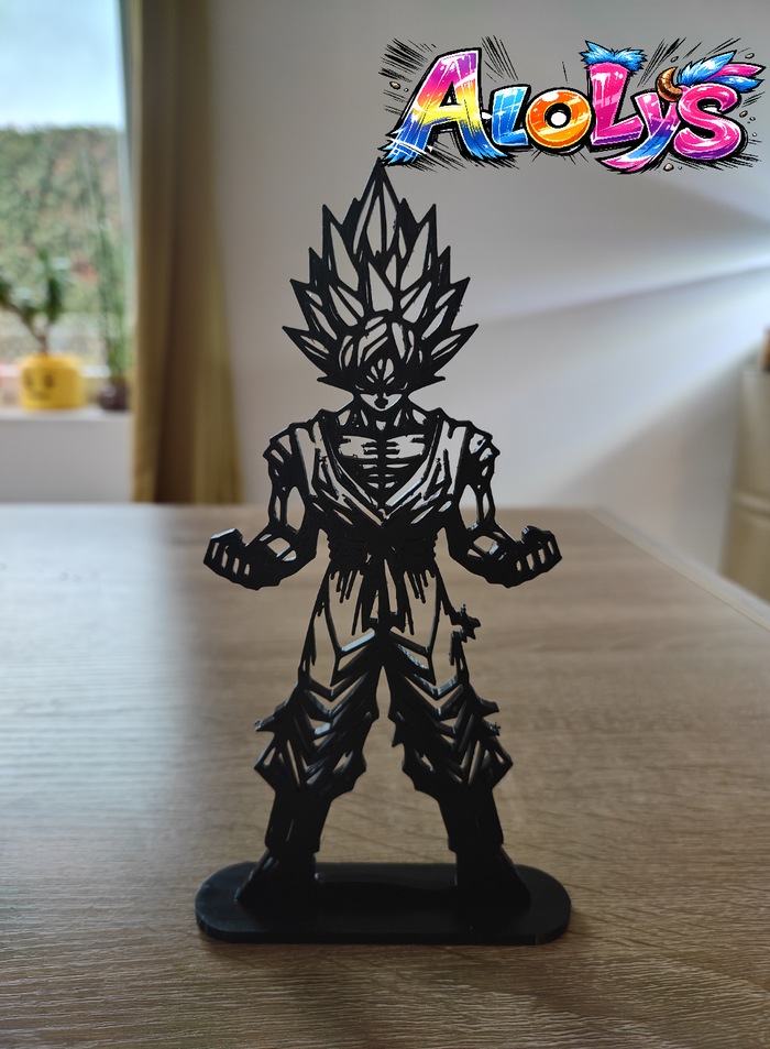 Figurine décorative Songoku – style géométrique - photo numéro 2