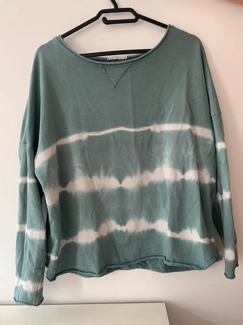 Pull d’été vert d’eau tie and dye