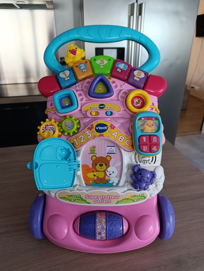 Super trotteur VTech rose  2 en 1 - photo numéro 3