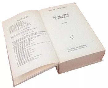 Anne et Serge Colon  Angélique à Québec (1981)  Editions de Trévise
