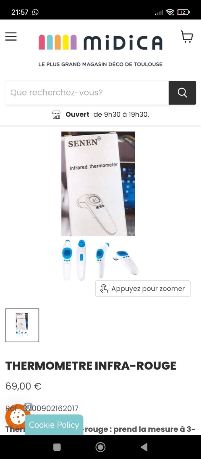 Thermomètre infrarouge - photo numéro 2