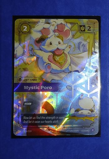RIFTBOUND Mystic Poro UNL-224/219 - SHOWCASE - 1ère édition Unleashed (Alt. Art)