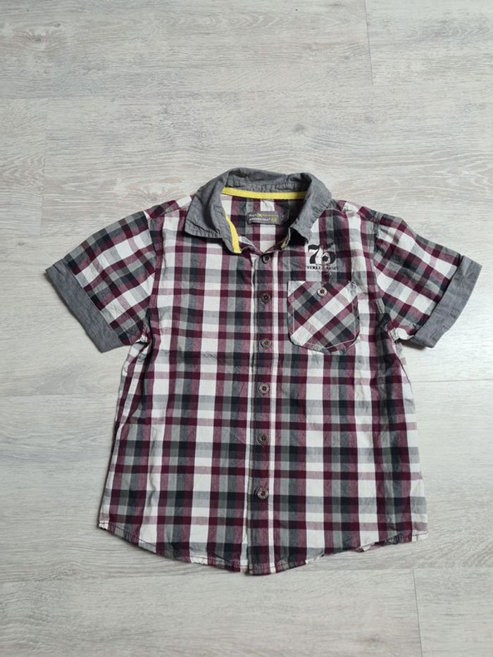 Chemise manches courtes à carreaux Orchestra 6 ans