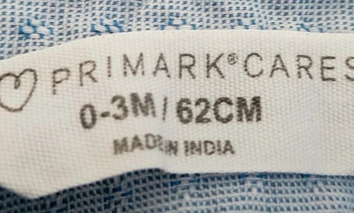 Chemise manches courtes bleu Primark taille 3 mois - photo numéro 3