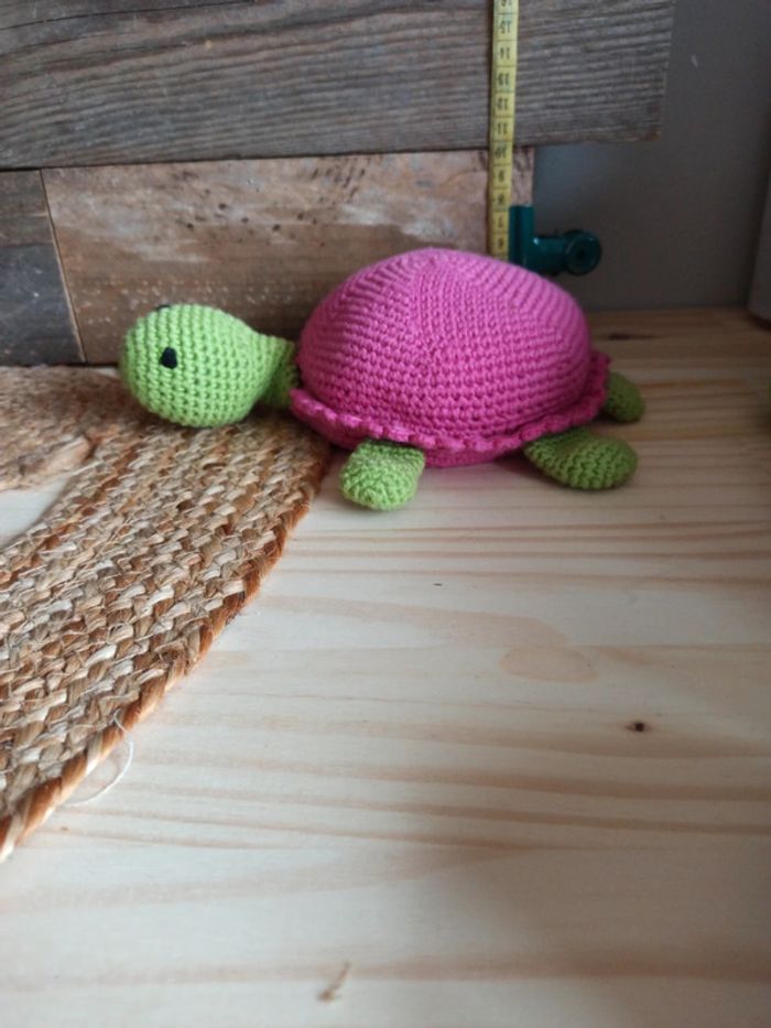 Peluche Tortue tricot tbe - photo numéro 9
