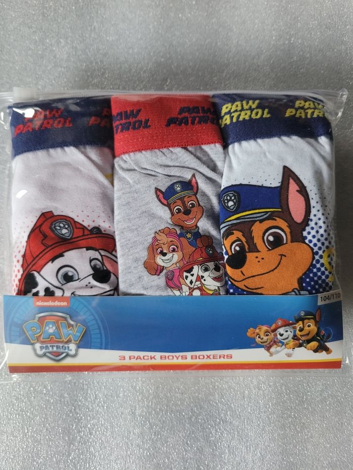Lot de 3 boxer pat Patrouille  taille 104/110