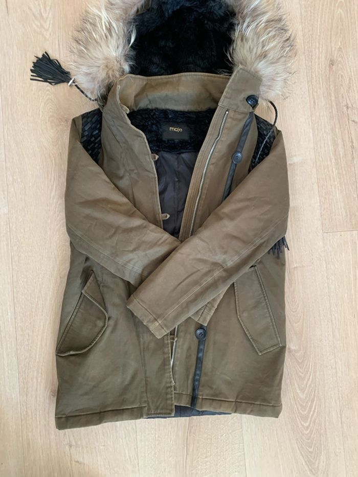 Manteau kaki Maje 36 - photo numéro 5