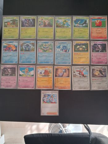 ​🔥 LOT 19 CARTES POKÉMON - ÉCARLATE ET VIOLET / FLAMMES OBSIDIENNE - SANS DOUBLE 🔥
