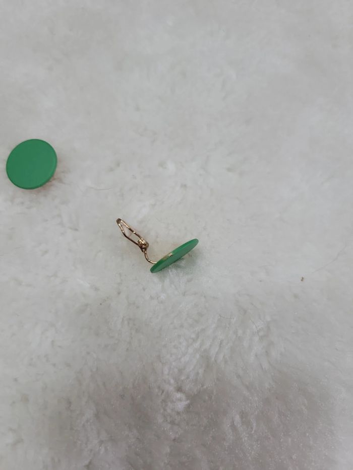 Clips rond vert menthe - photo numéro 5
