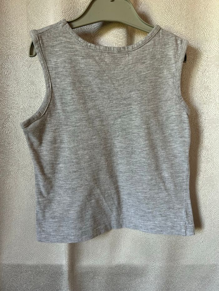 T-shirt gris sans manche 6 ans Tissaia - photo numéro 3