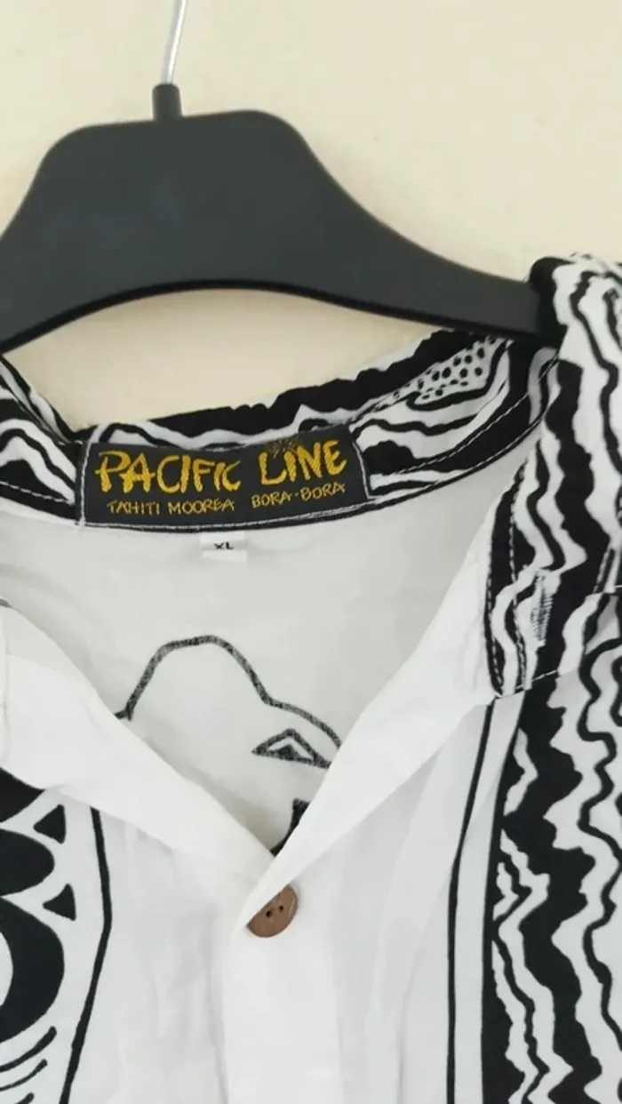 Chemisier noir et blanc - Pacific Line - taille 42 - photo numéro 3