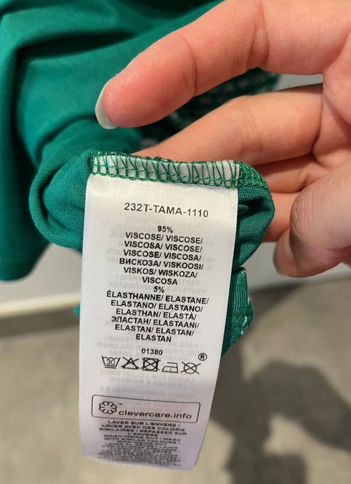 Blouse verte Caroll neuve Taille M - photo numéro 6