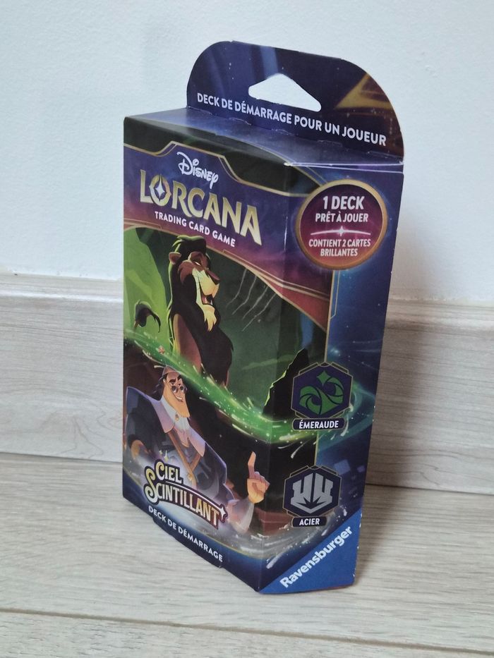 Deck de démarrage Disney Lorcana Ciel scintillant émeraude acier neuf - photo numéro 4