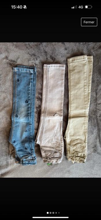 Lot pantalon fille