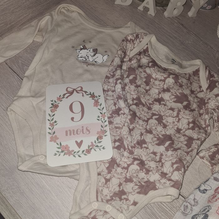 Lot de 2 bodys aristochats Marie 9 mois