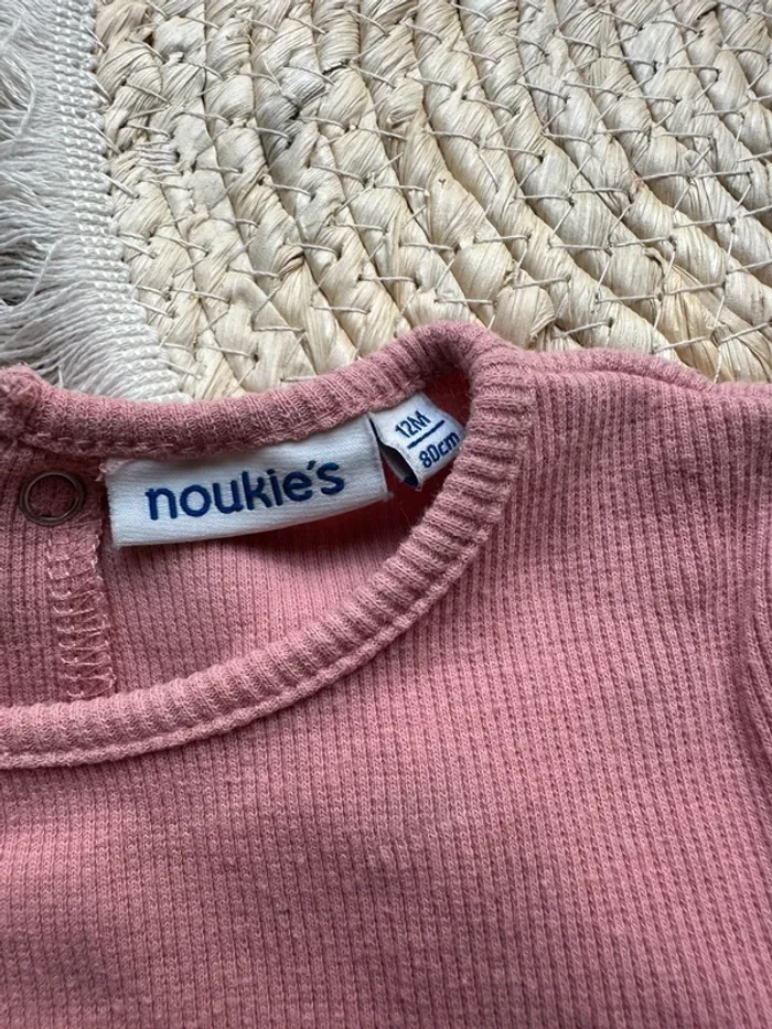 Magnifique Robe Noukie’s rose grise 12M 80cm - photo numéro 4