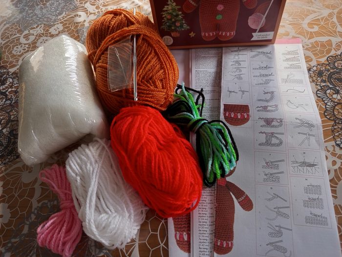 Kit de crochet Bonhomme en pain d'épice, D.I.Y. - photo numéro 2