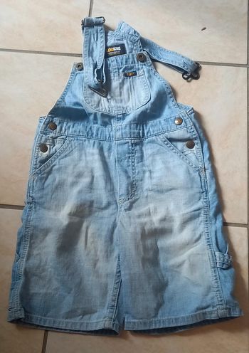 Salopette short jeans 3 ans