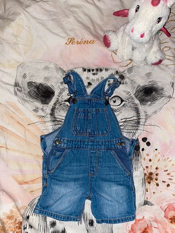 Salopette en jeans, 9-12 mois, Zara Baby boy.