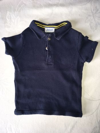Polo jacadi bleu marine 12mois