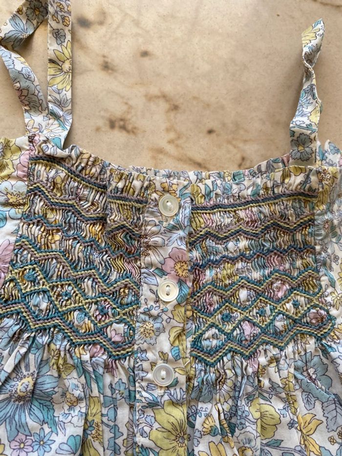 Robe smocks Bonpoint 4 ans liberty - photo numéro 2