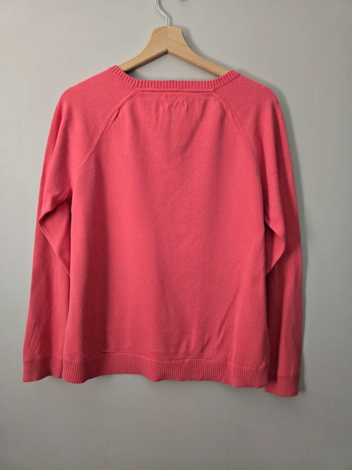 Pull Tommy Hilfiger corail coton pima M / casual chic léger - photo numéro 5