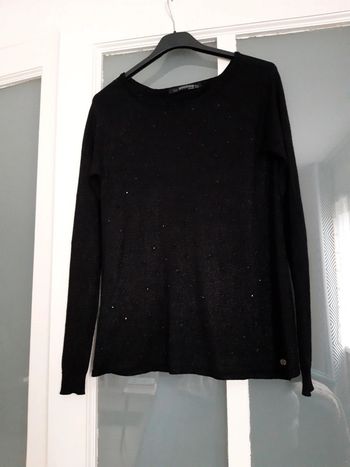 Pull noir brillant