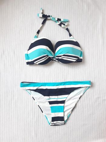 Maillot de bain rayé 2 pièces Etam