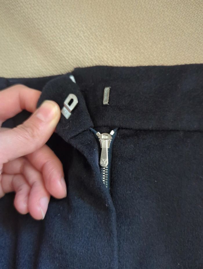 Pantalon classique bi matière cachemire laine et polyester - photo numéro 5
