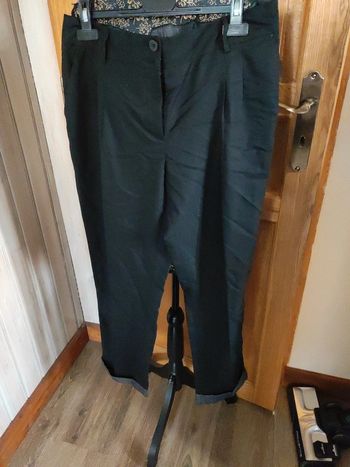 Pantalon habillé Camaïeu noir